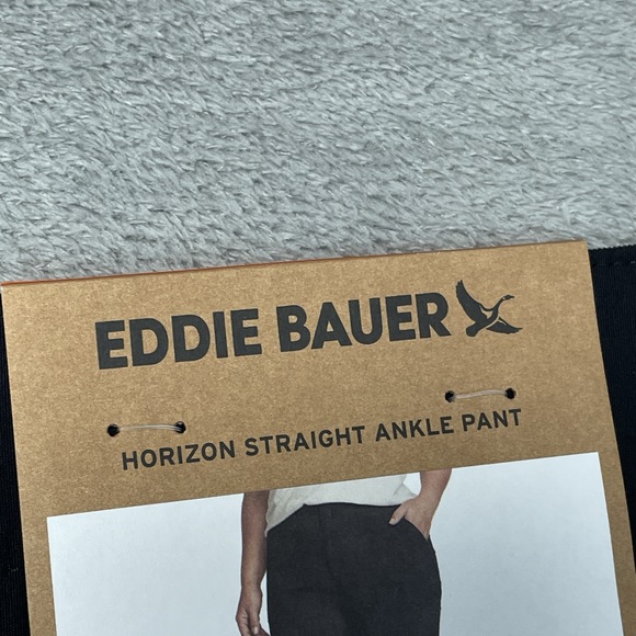 Eddie Bauer Women's 16 Horizon Straight Ankle Pant Black H0897 - Picture 9 of 12